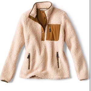 NWT Orvis Fleece Pullover Sweater (M) ‘Mad River Sherpa Quarter Zip’